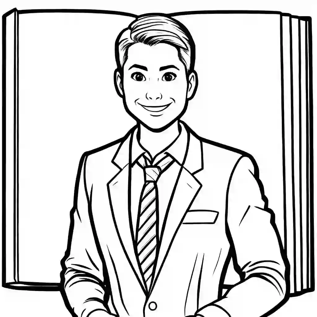 Reporter coloring pages